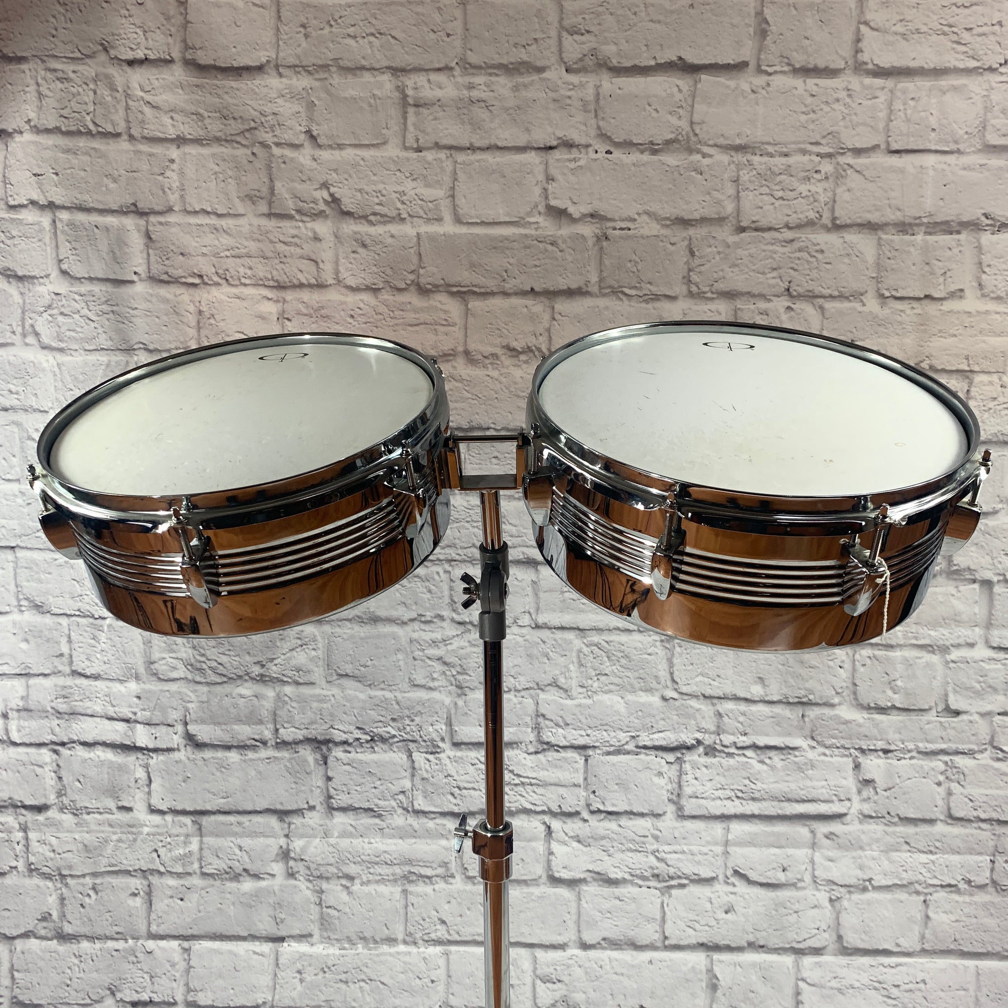GP Groove Percussion Timbale Set with Stand