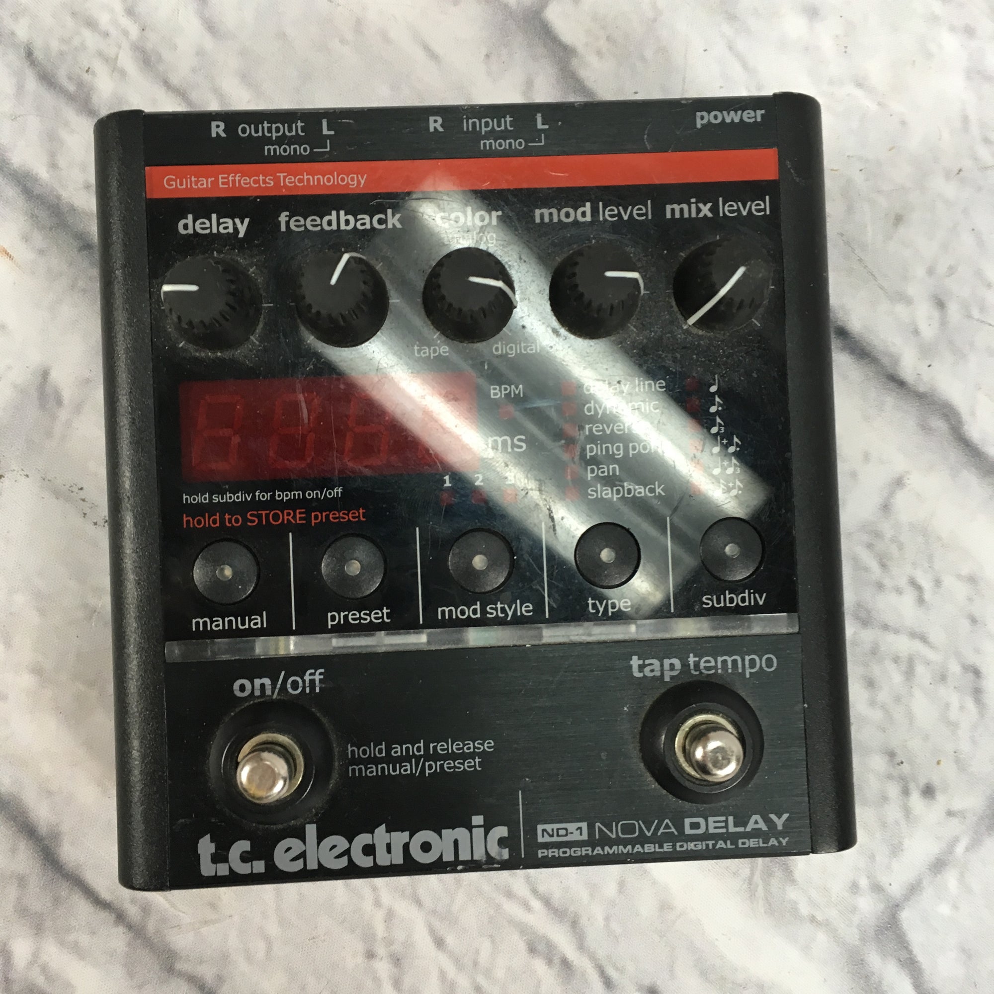 tc electronic nd 1 nova delay guitar pedal TC Electronic ND-1 Nova Delay Pedal