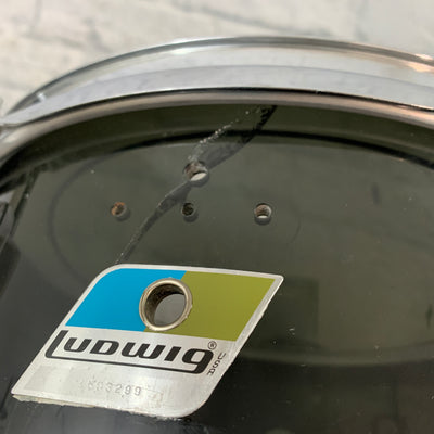 1970s Ludwig Vistalite 13X9" Mounted Tom Smoke