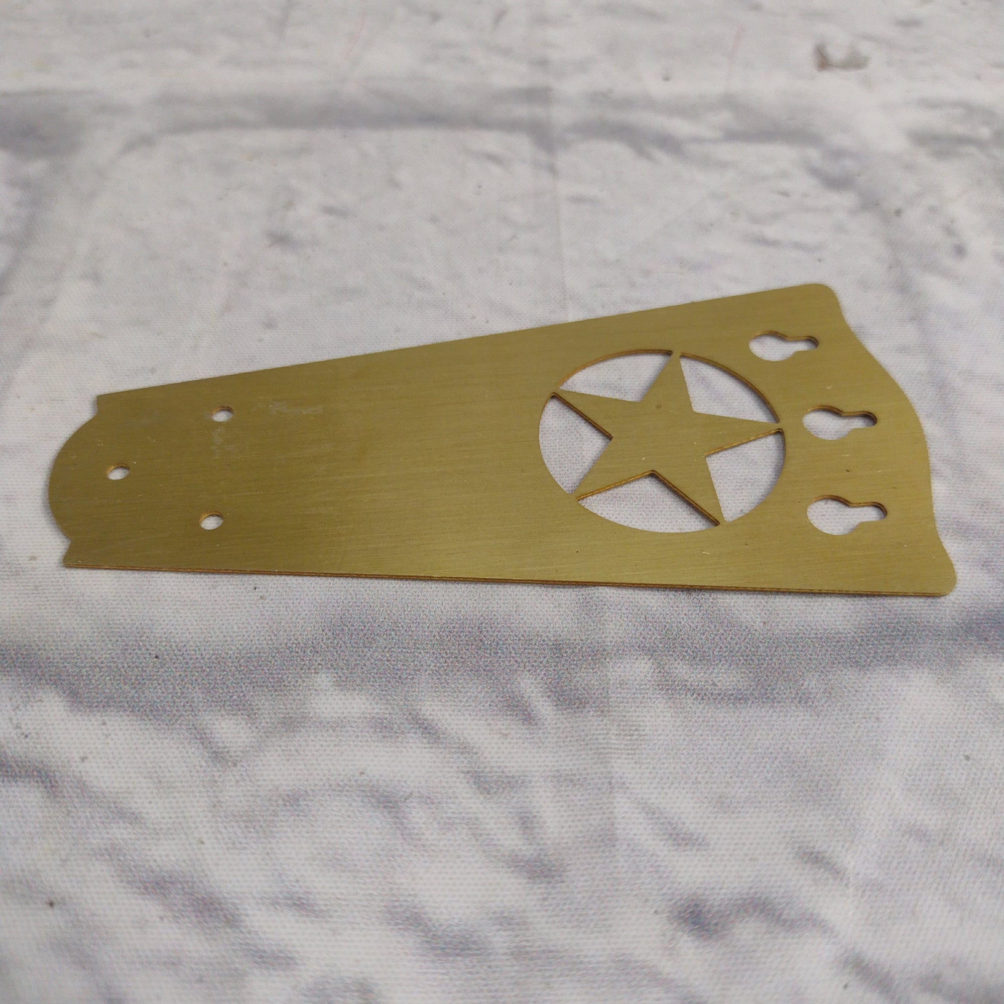 CB Gitty Cigar Box Guitar Brass Tailpiece