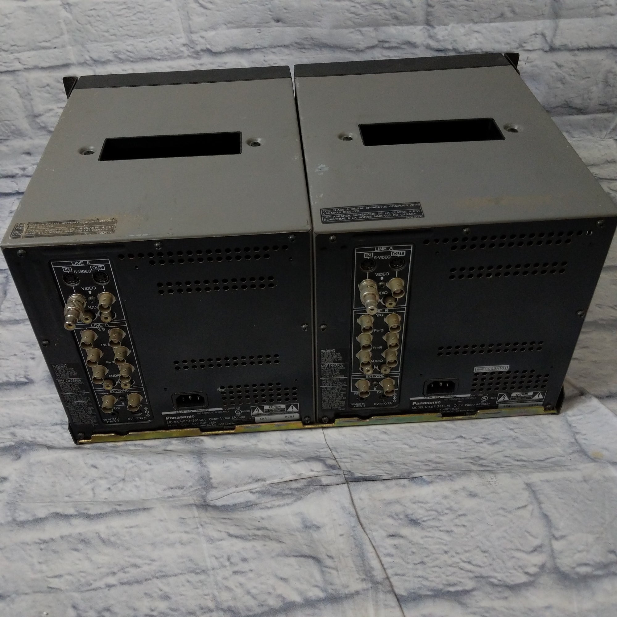 Panasonic BT-S915DA Color 9" Broadcast Video Monitor Set