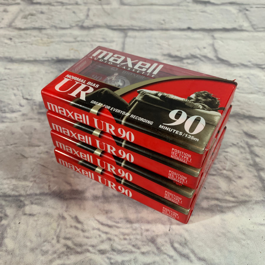 Maxell Audio Cassette Normal Bias 90 Minutes (4 pack)