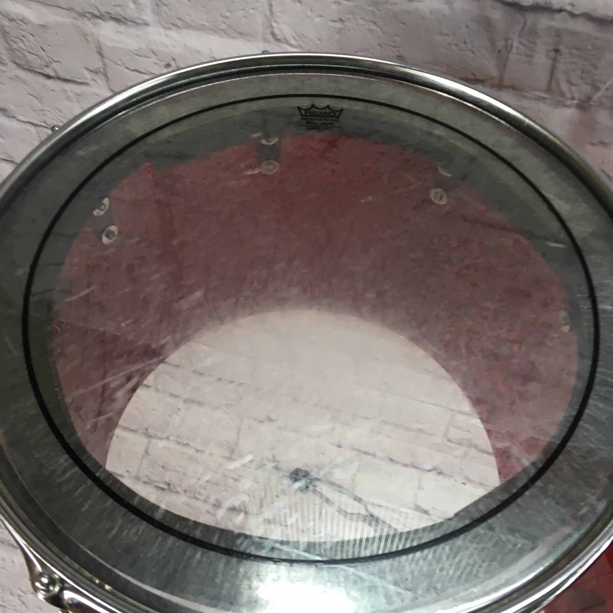 Ludwig Vistalite Red 2 Piece Concert Toms w/ Stand