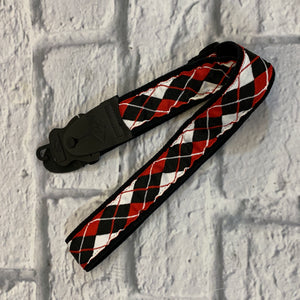LM Products 2in Argyle Red Guitar Strap