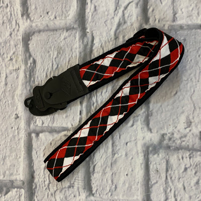 LM Products 2in Argyle Red Guitar Strap