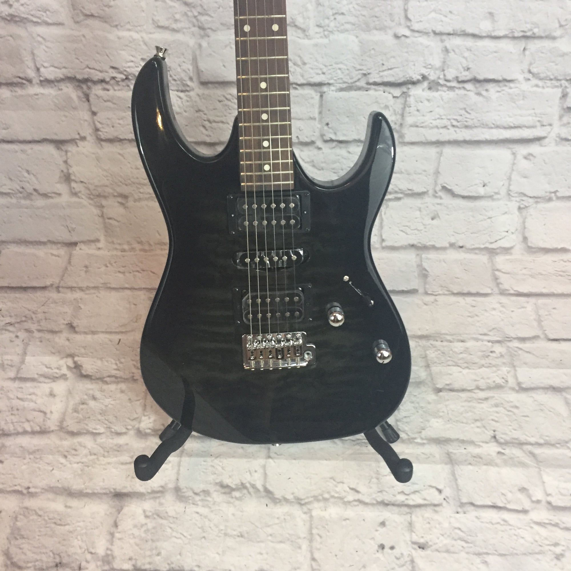 Ibanez GRX70QATKS Electric Guitar Transparent Black