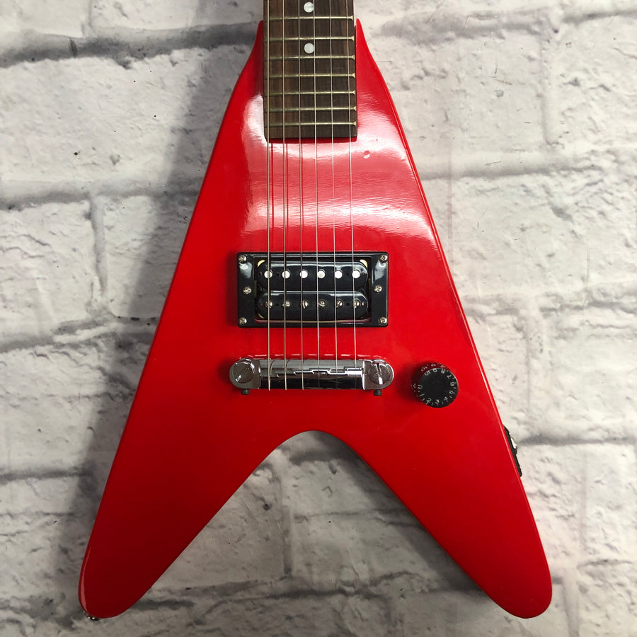 Maestro Roadie Mini-Travel Flying V Red