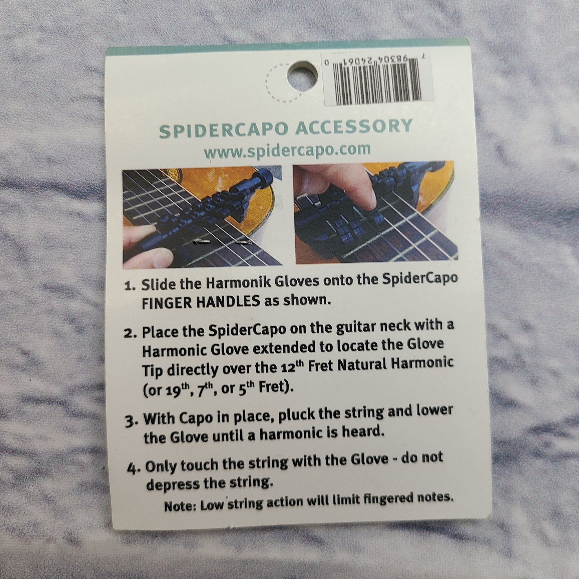 Creative Tunings Harmonic Mutes for Spider Capo