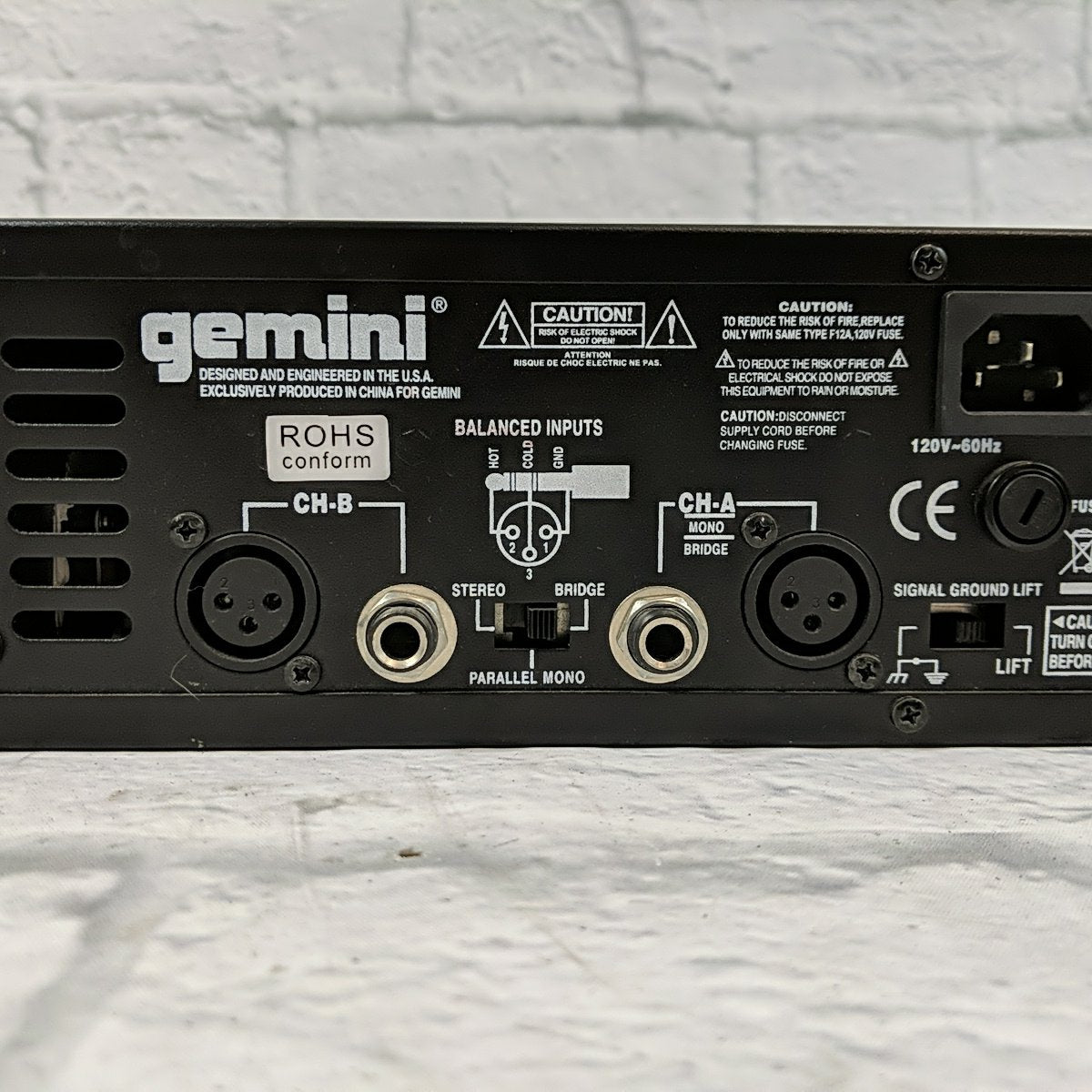 Gemini GXA-750 750 Watt Power Amp