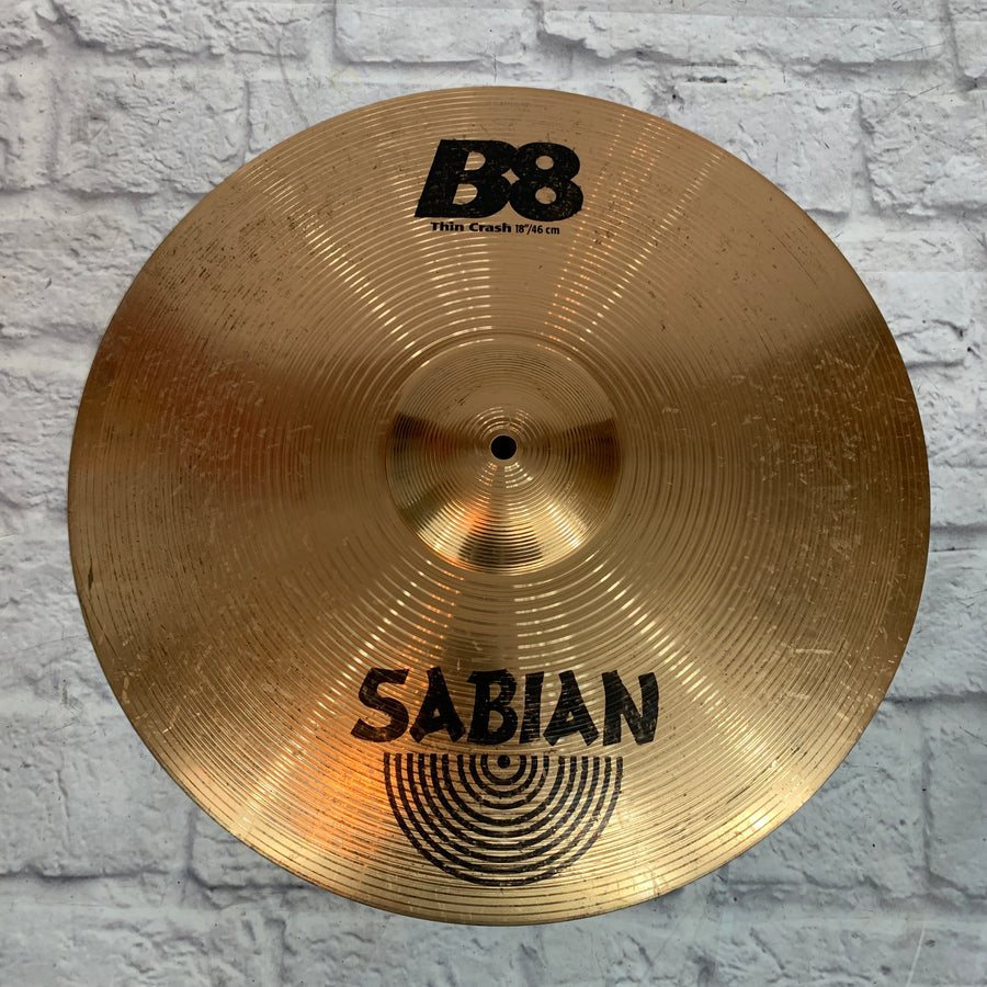 Sabian B8 18" Thin Crash Cymbal