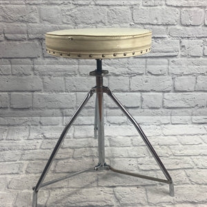 Vintage Slingerland White Drum Throne