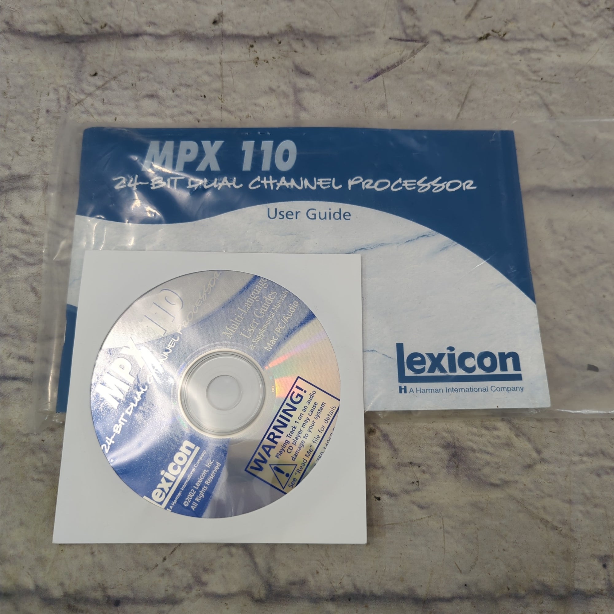 Lexicon MPX 110 Operation Manual Book and CD - Evolution Music