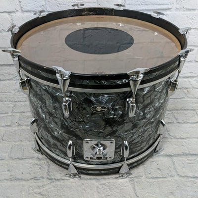 70's Slingerland Black Diamond 3ply 14x22 Four Leg Bass Drum