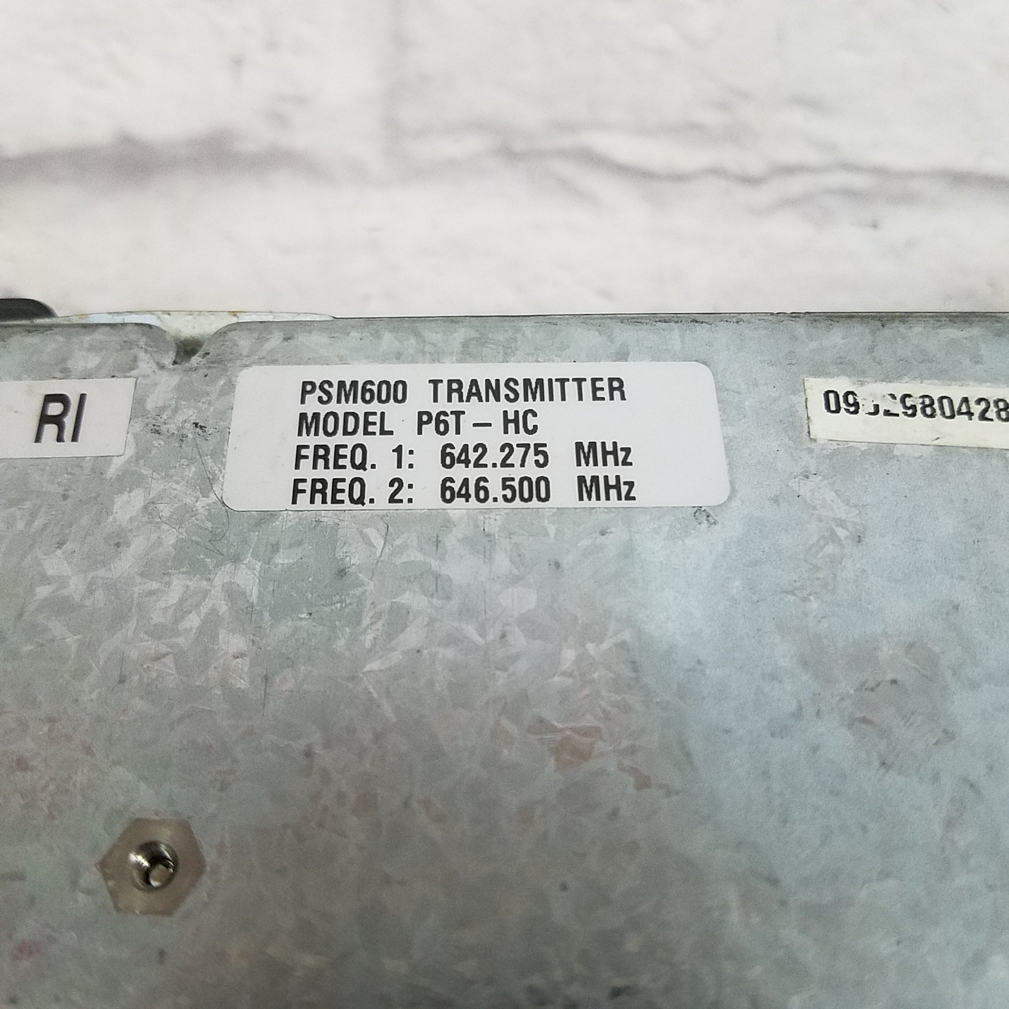 Shure PSM600 Model P6T-HC Transmitter