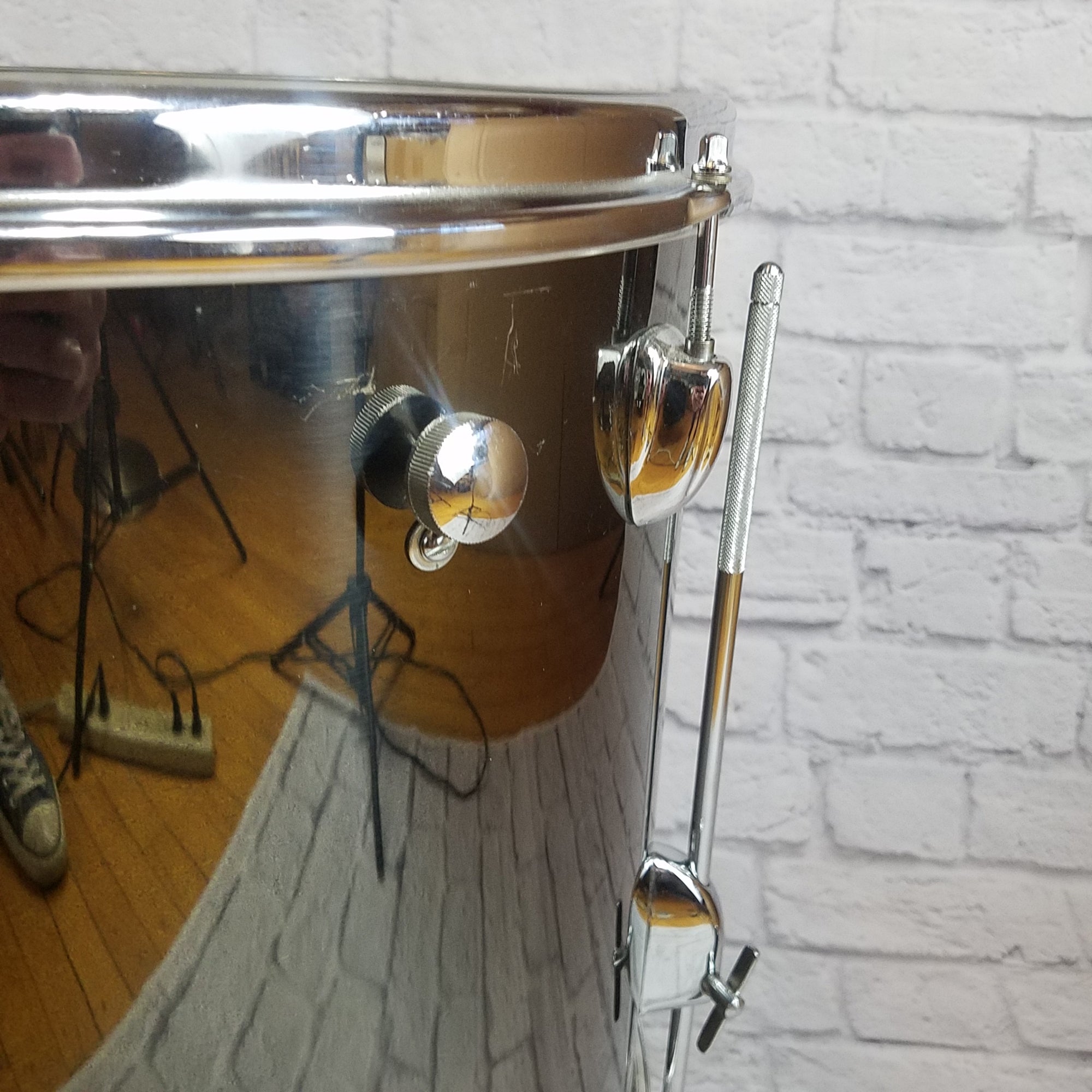 Slingerland 18" Floor Tom Black Chrome