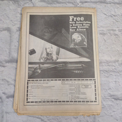 Vintage Rolling Stone Magazine - No 85 June 24 1971 - Tricia Nixon Lenny Bruce Cover