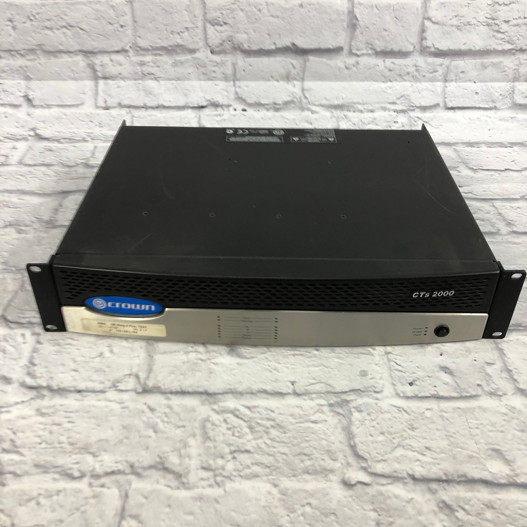 Crown CTS-2000 Power Amp with PIP-USP/CN CobraNet Card - Evolution