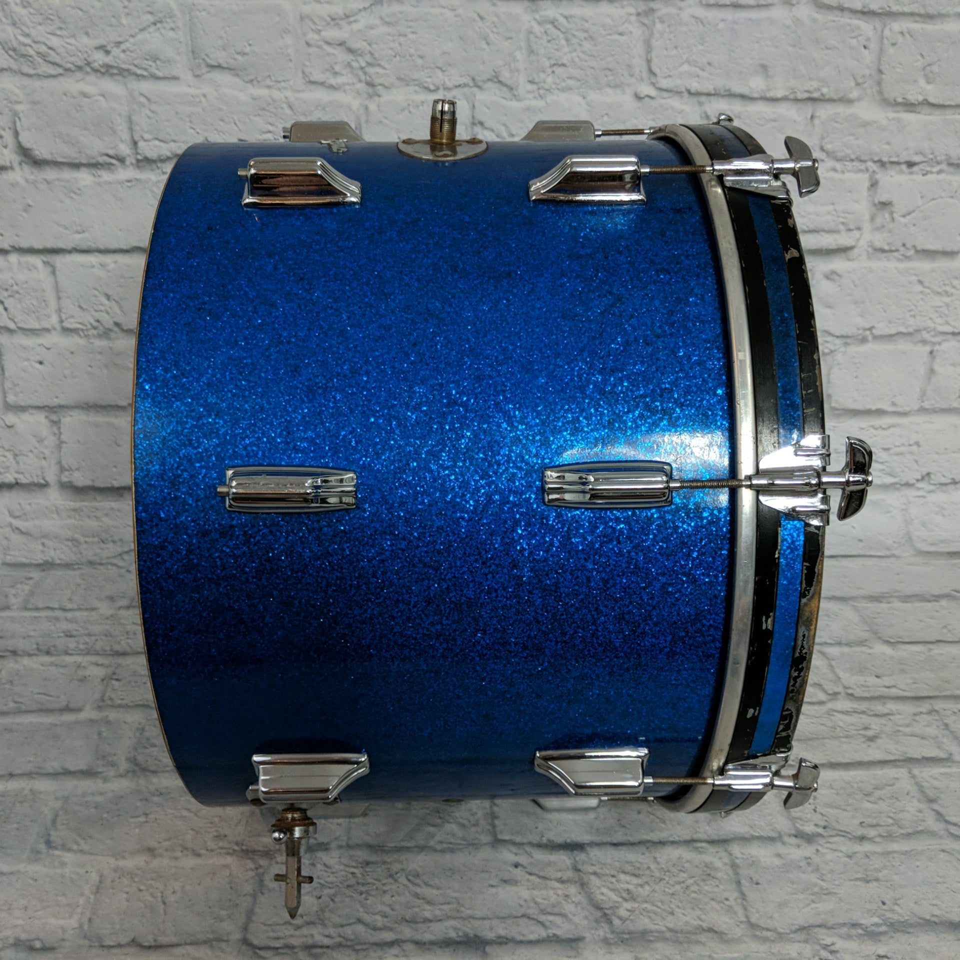 Rogers Holiday Blue Sparkle Bass Drum 14x20