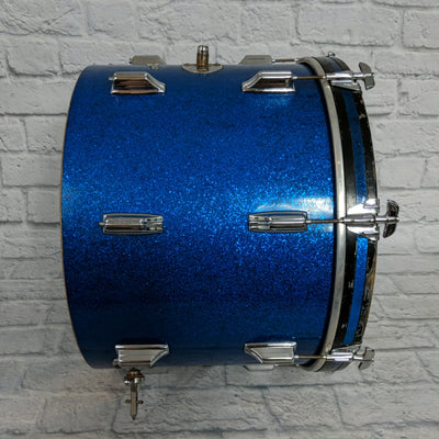 Rogers Holiday Blue Sparkle Bass Drum 14x20