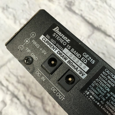 Ibanez GE-215 Dual 15 Band Equalizer