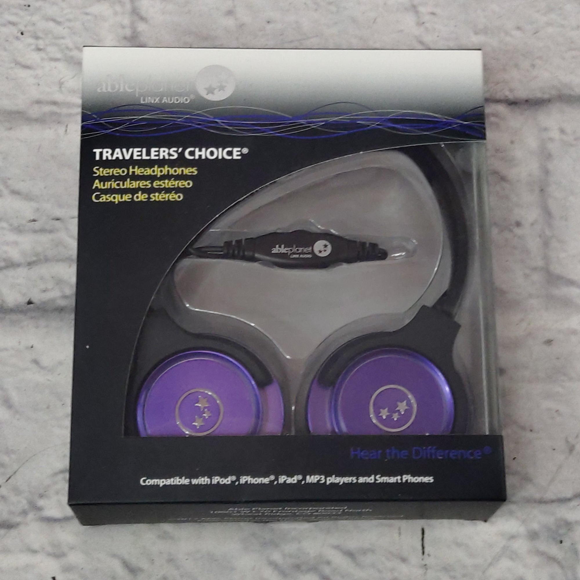 Able Planet Linx Audio Travelers Choice Stereo Headphones