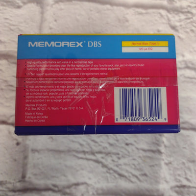 Memorex DBS Type 1 Normal Bias 90 Audio Cassette (6)