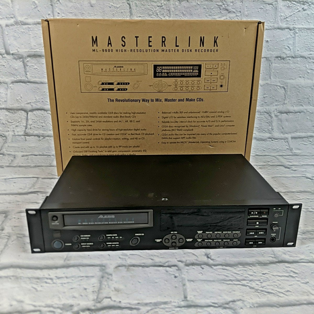 Alesis Masterlink ML-9600 High Resolution Master Disk