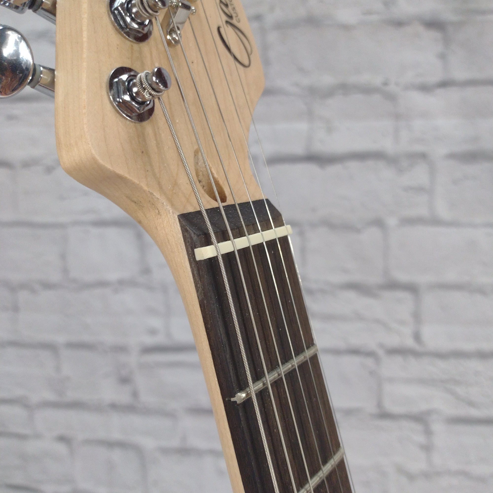 Gatto Strat Style Candy Tangerine EMG Electric Guitar