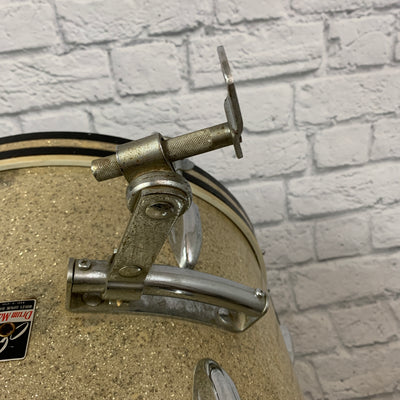 MIJ Drum Mate 3pc Champagne / Gold Sparkle Drum Set Kit