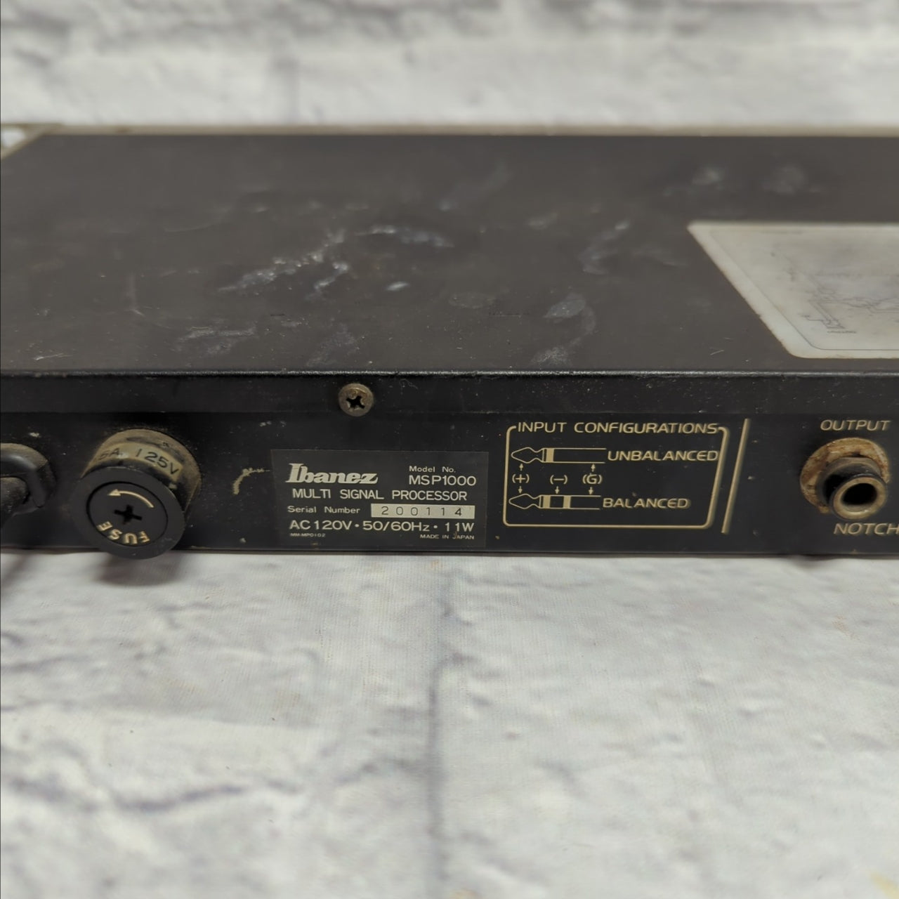 Vintage Ibanez MSP1000 Multi Signal Processor Ibanez MSP-1000 Compressor/ EQ / Notch Filter Signal Processor 1984 Rack Effect