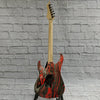 Spear Gladius Red Swirl Electric Guitar