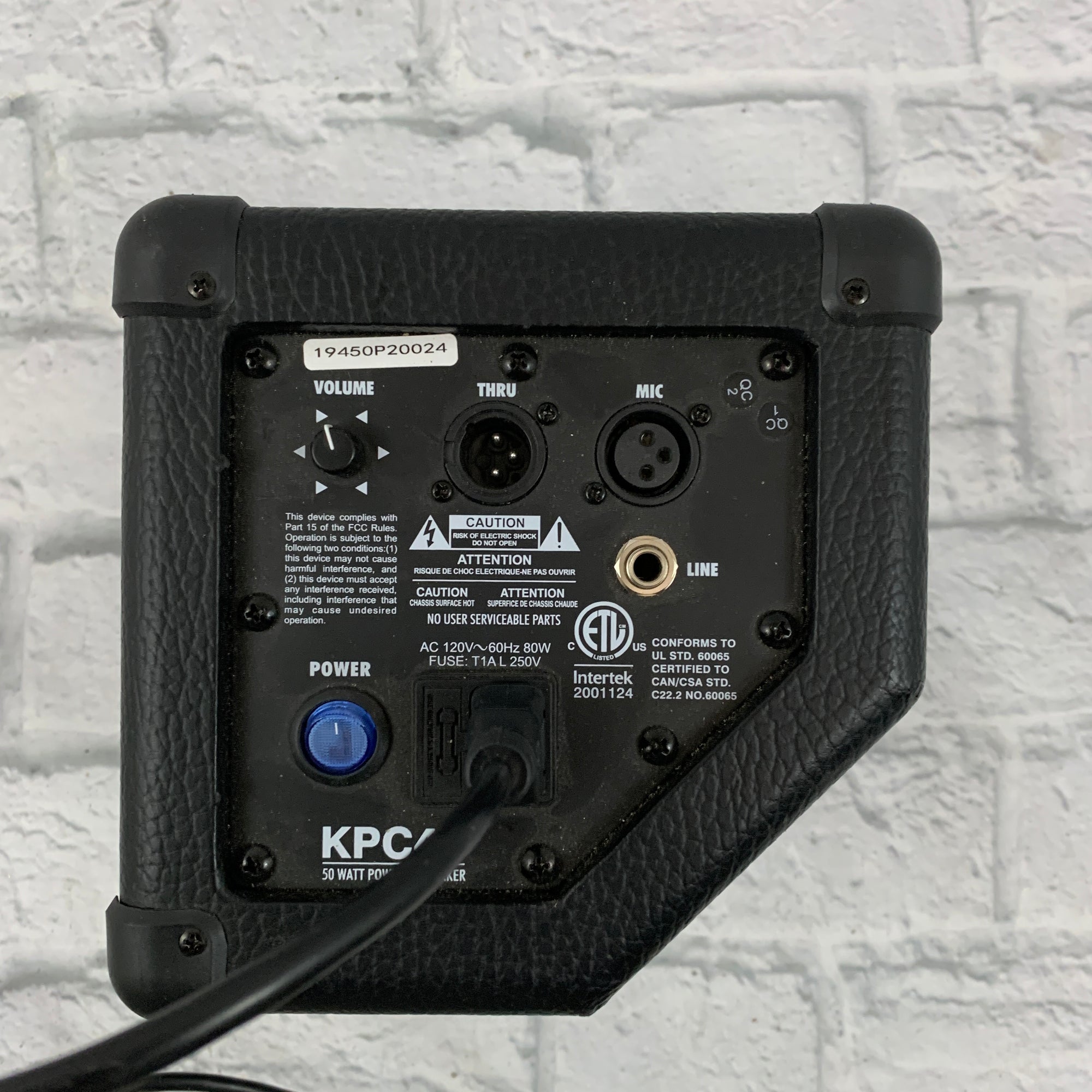 Kustom KCP4P Powered Speaker