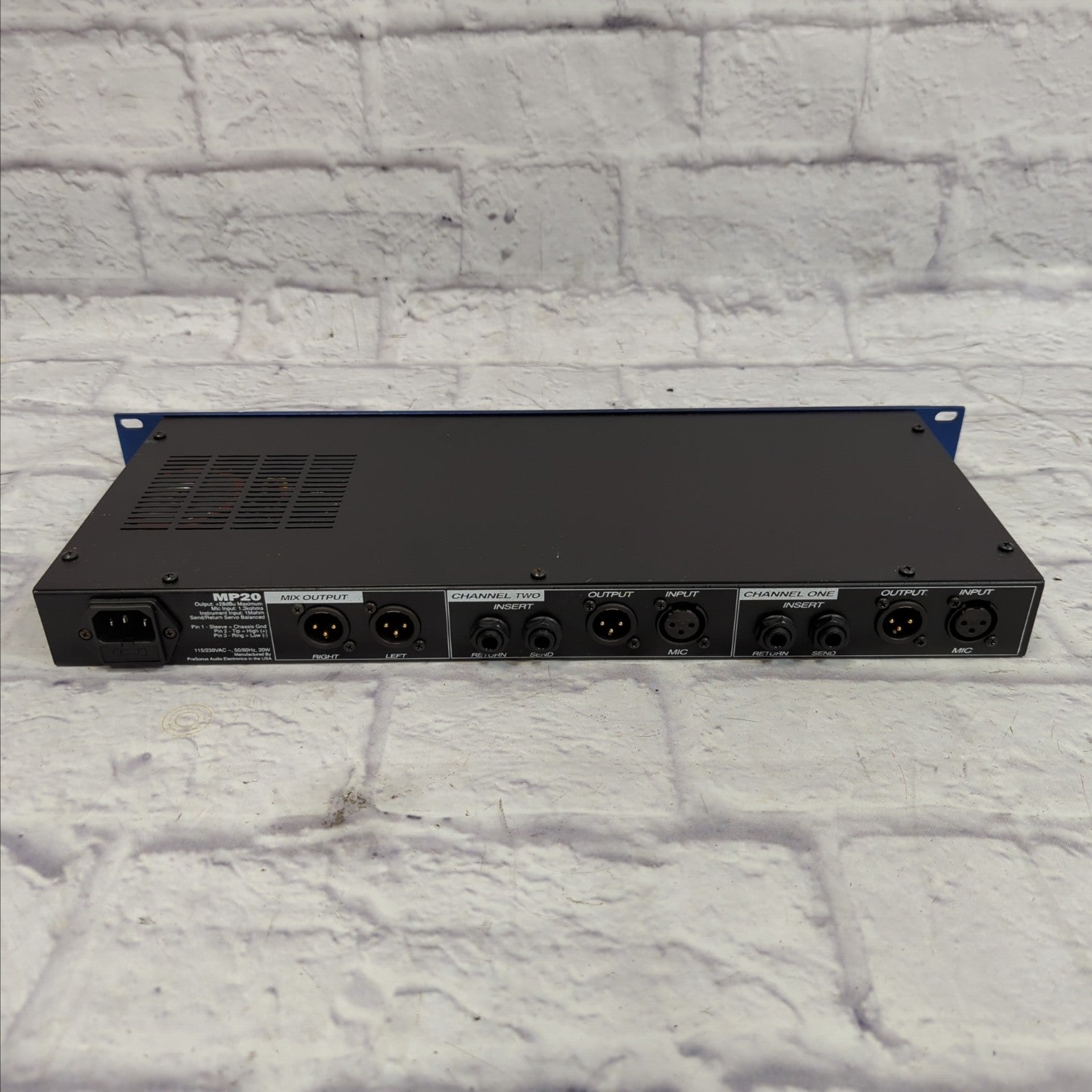 Presonus MP20 2-Channel Microphone Preamp