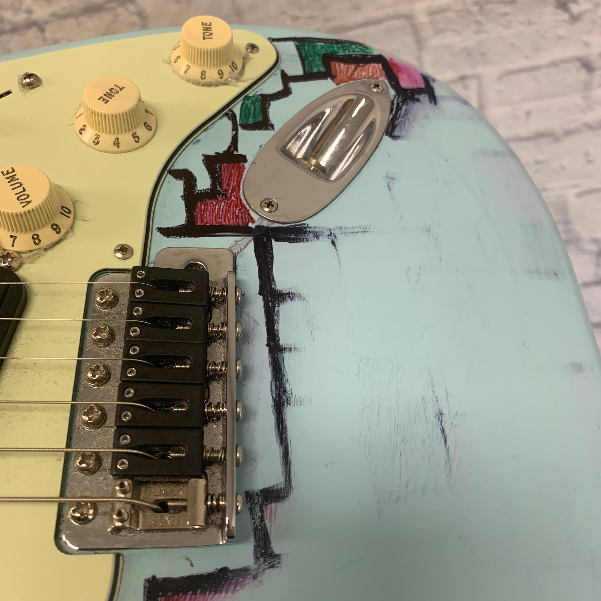 Fender Partscaster Strat Daphne Blue Electric Guitar