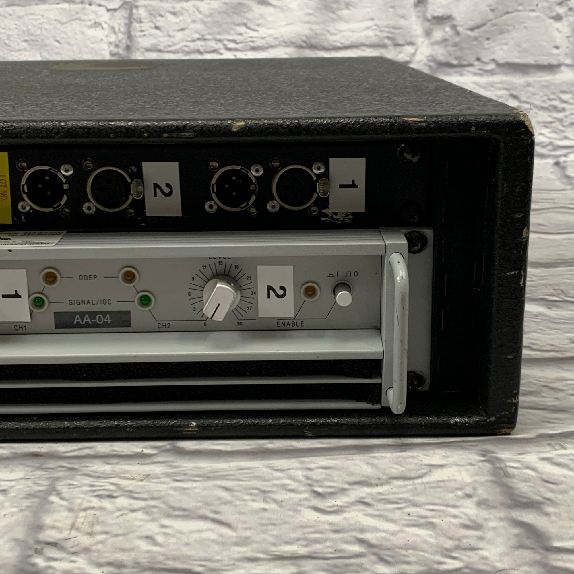 Crown Macro-Tech 1200 2-Channel Power Amplifier w/ Custom Connector Panel & Rack Case