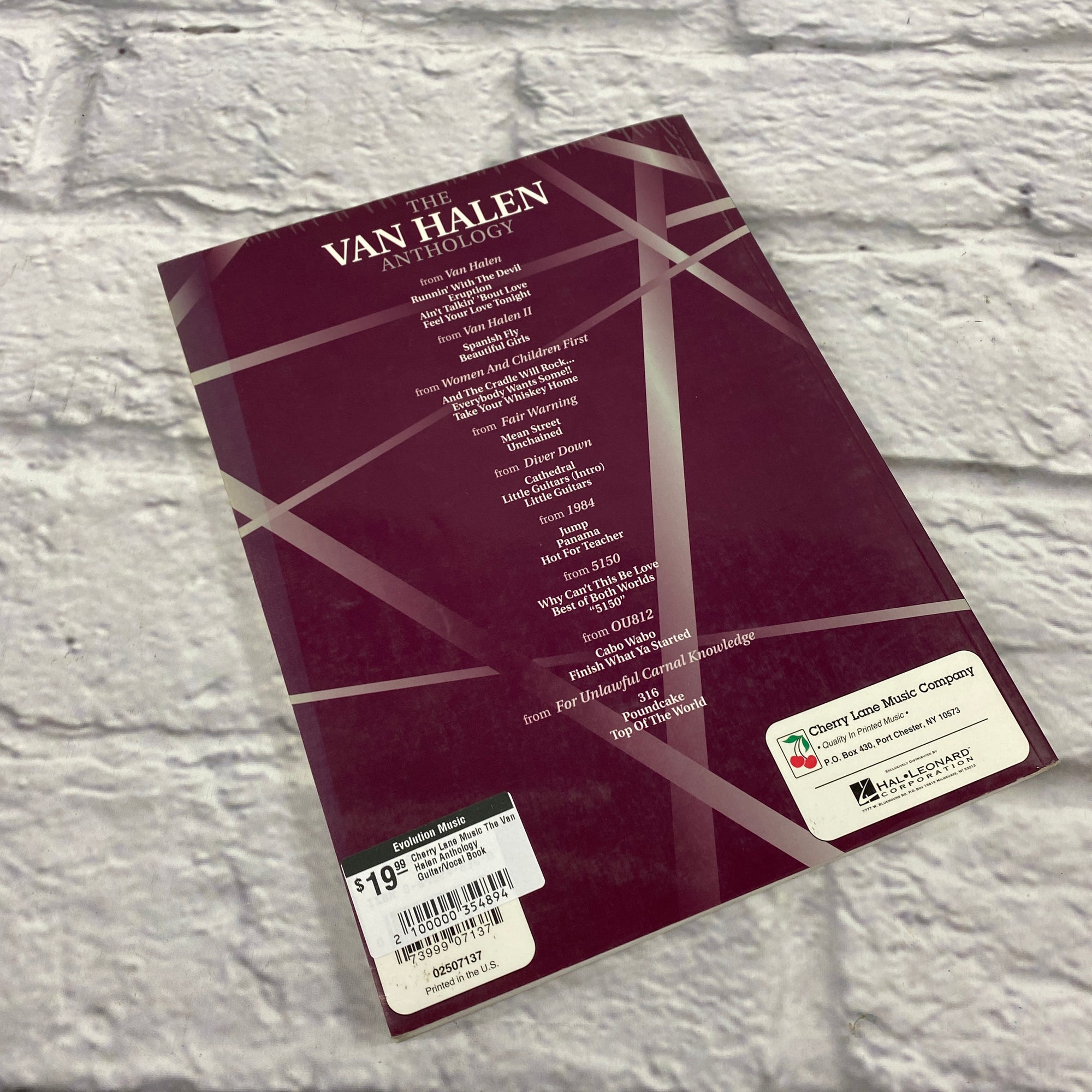 Cherry Lane Music The Van Halen Anthology Guitar/Vocal Book