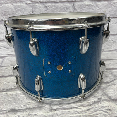 Vintage 1970s Slingerland 14x10 14x10" Rack Tom - Blue Sparkle