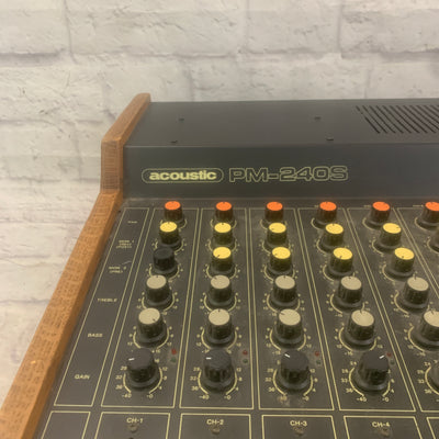 Acoustic PA-240s Dual Powered 8 Channel Mixer