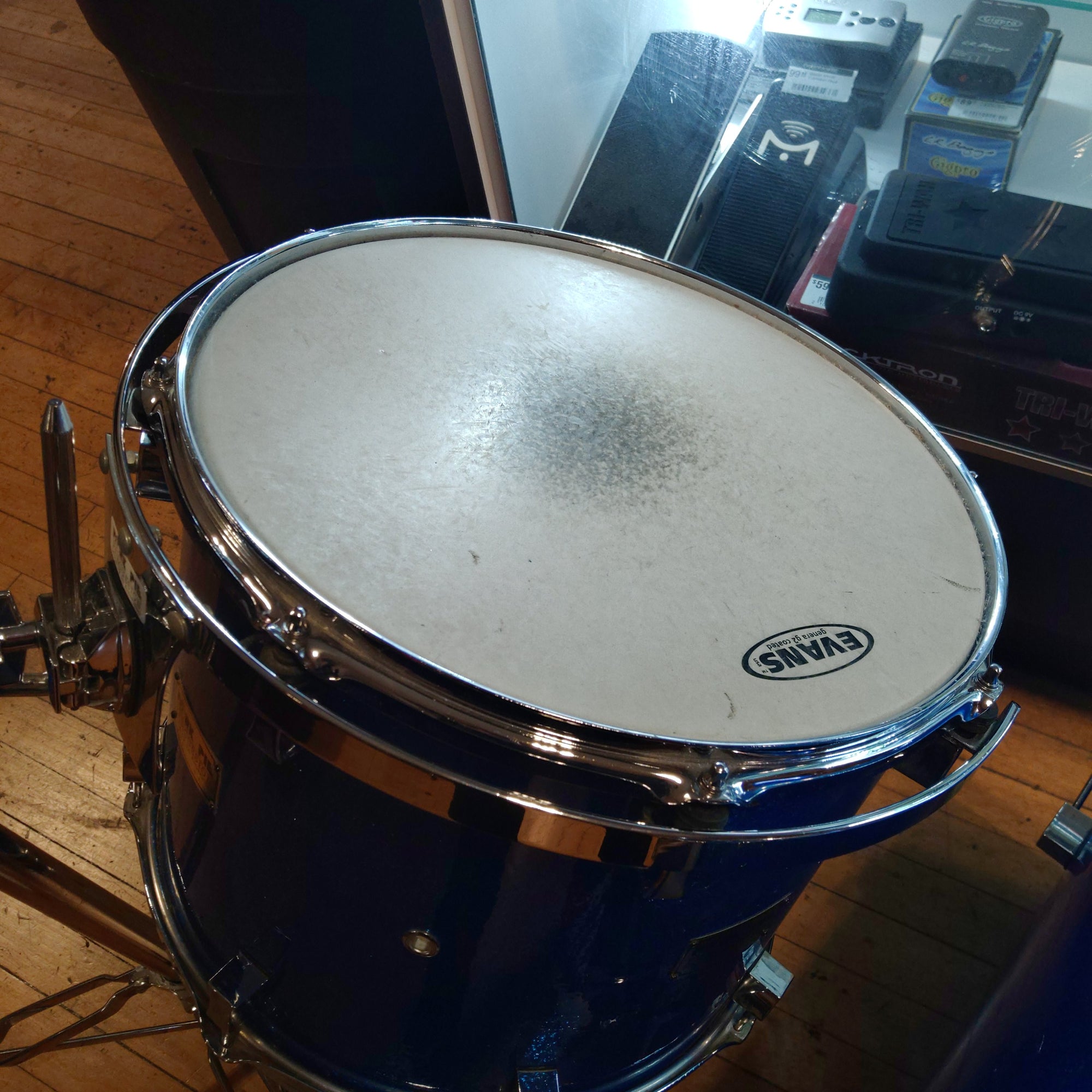 Pork Pie Blue Sparkle 3 Piece Maple Drum Kit