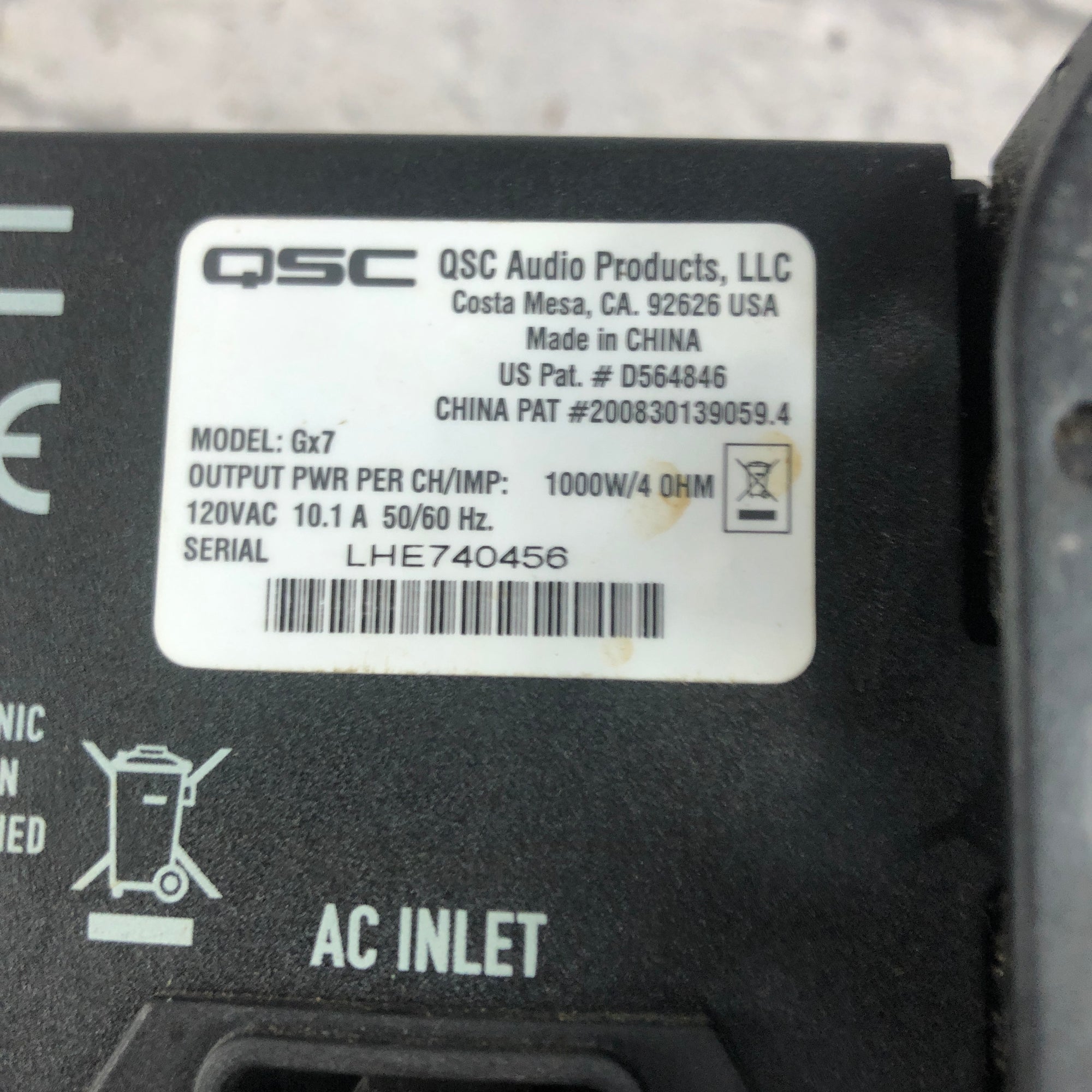 QSC GX7 MADE IN USA 1000W/4ohmパワーアンプ QSC GX7 1000W パワー アンプ : 輸入楽器専門通販ショップ