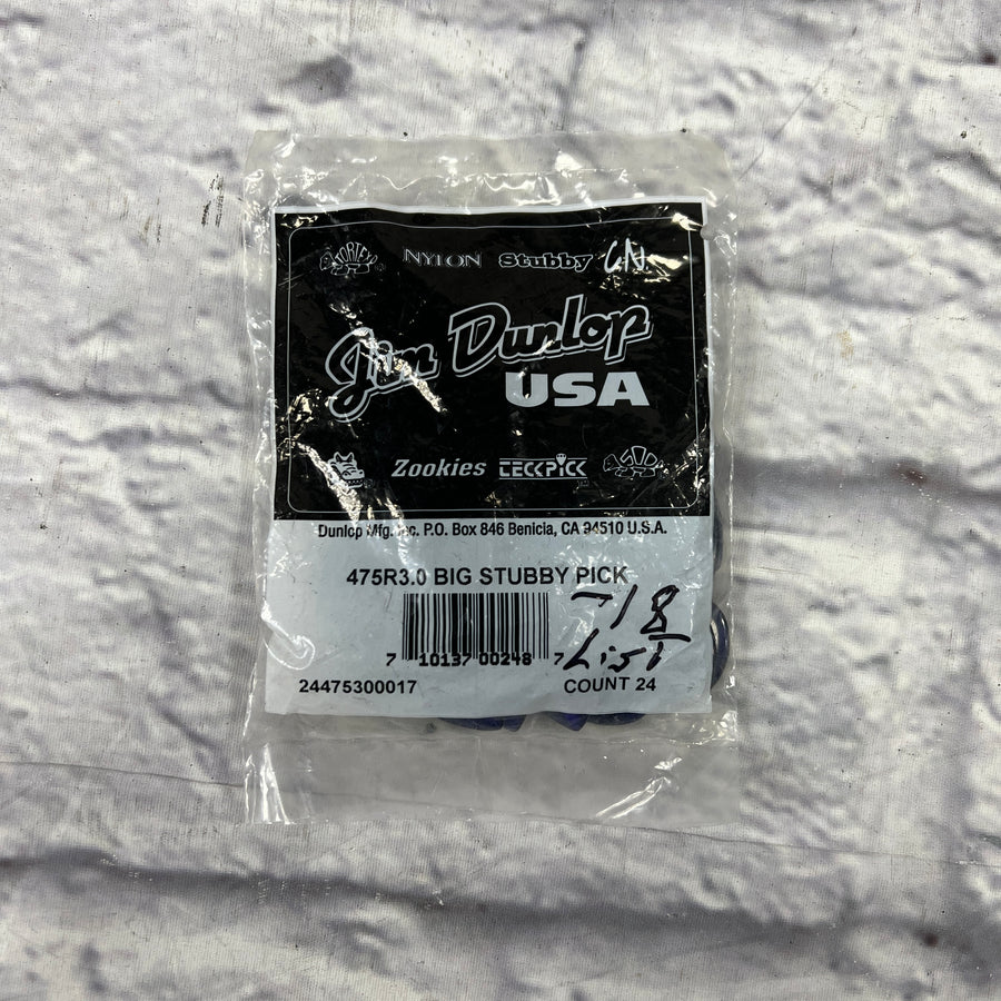 Dunlop Big Stubby 3.0 24 Count Pick Pack