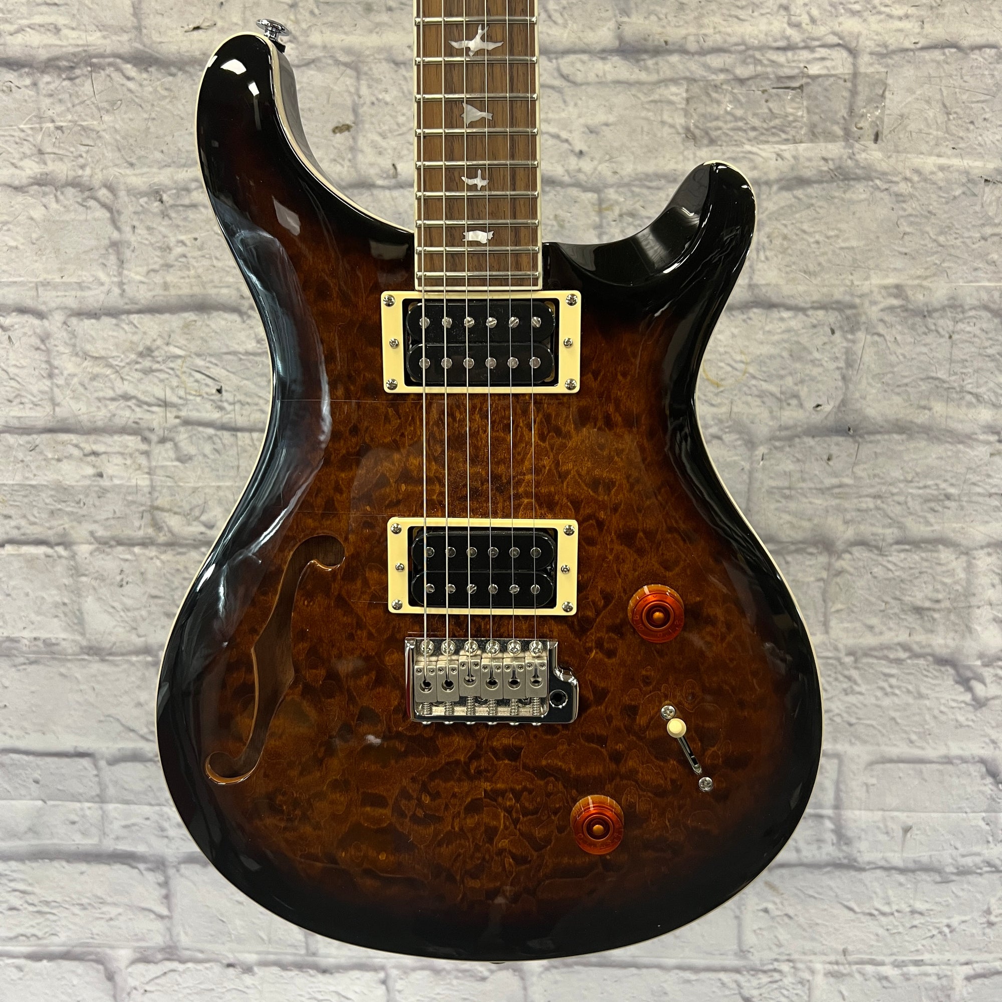 PRS Paul Reed Smith SE Custom 22 Semi-Hollow Brown Gold
