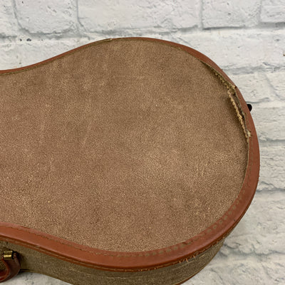 Vintage Tan Chipboard Parlor Guitar Case