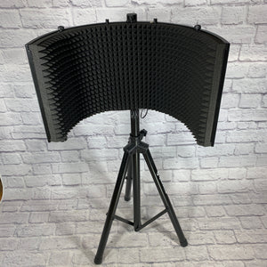 Rockville 5 Panel Vocal Shield w/ Tripod Stand
