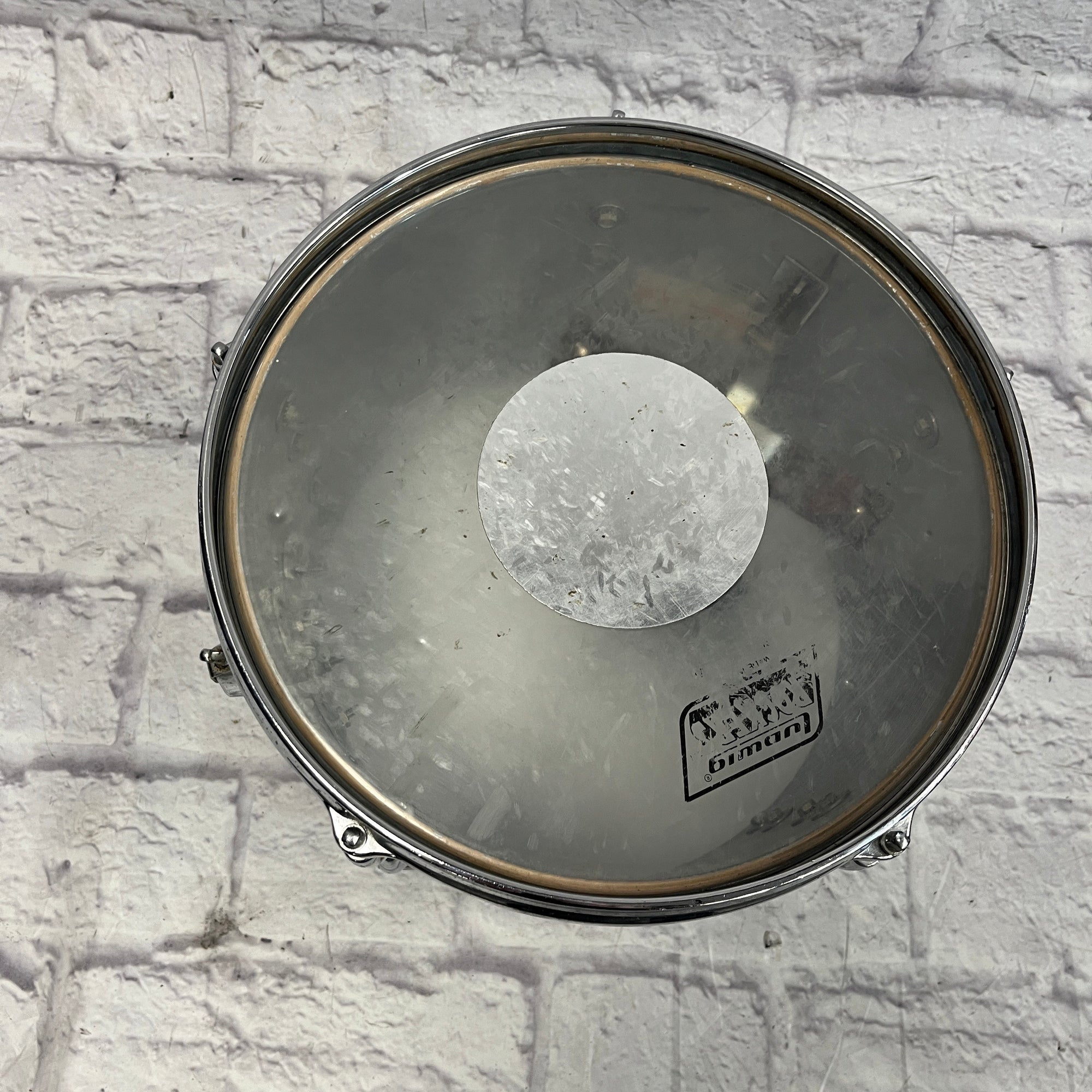 Gretsch 12x8 4415 Stop Sign Badge Rack Tom White Marine Pearl