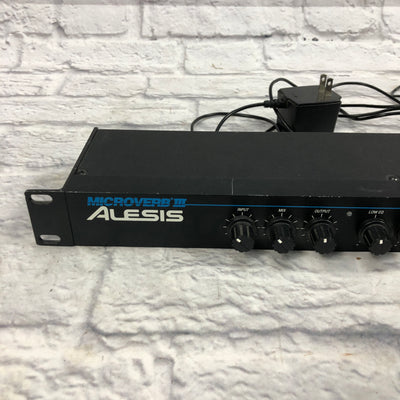 Alesis Microverb III Digital Reverb and Delay Rack Unit w/pwr supply
