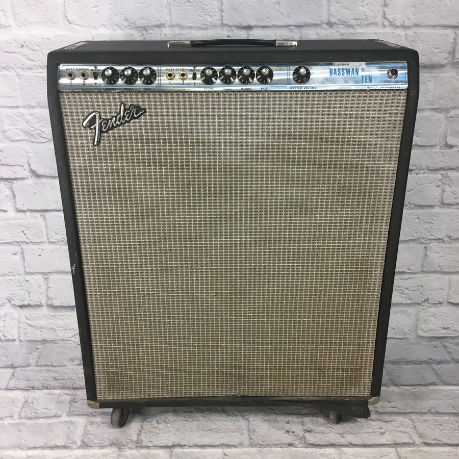 Fender Bassman Ten 50-Watt 4x10 Vintage Silverface Guitar Combo Amp