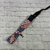 Perri's Leathers Adjustable Guitar Strap - American Flag