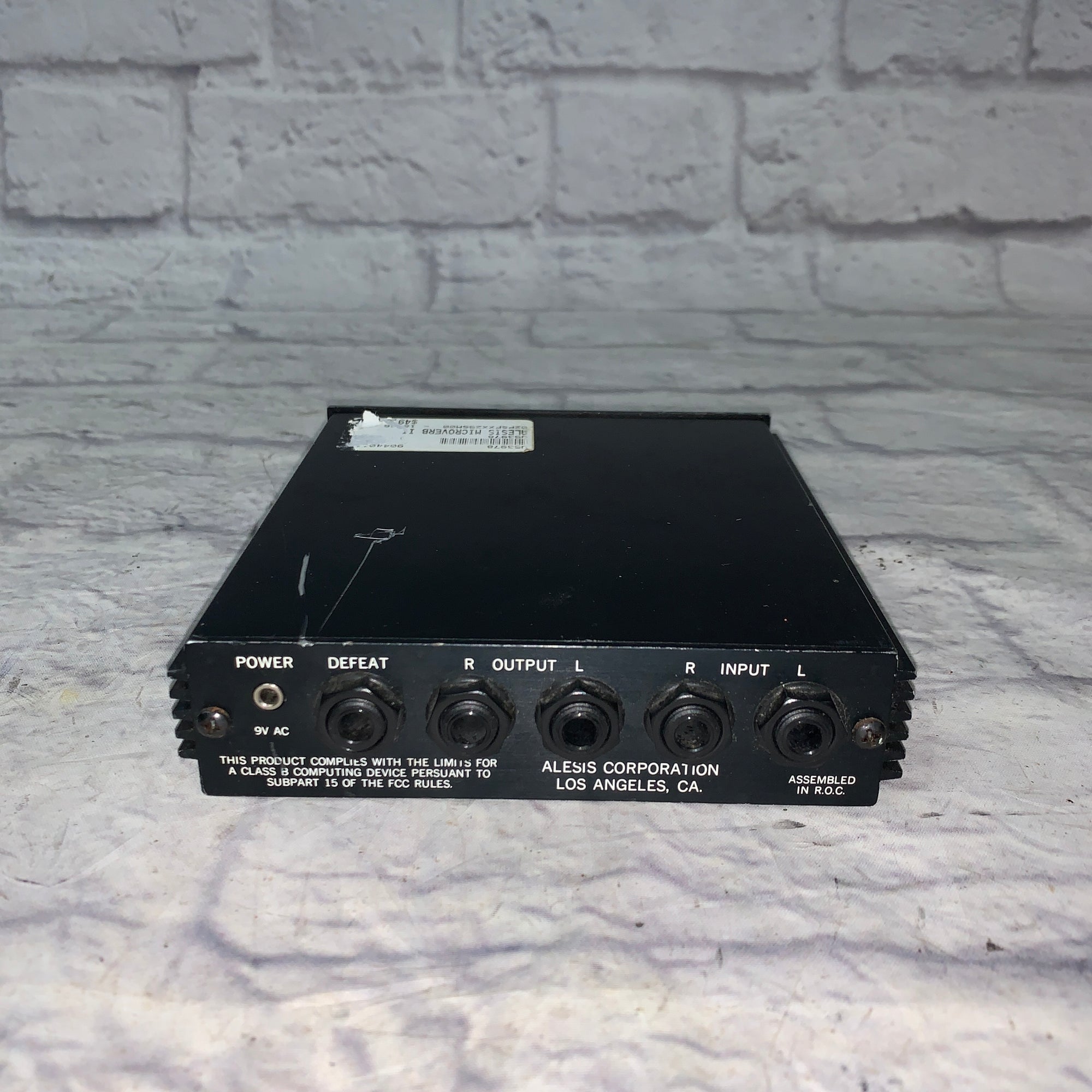 Alesis MicroVerb II Reverb Effects Processor (no power supply)