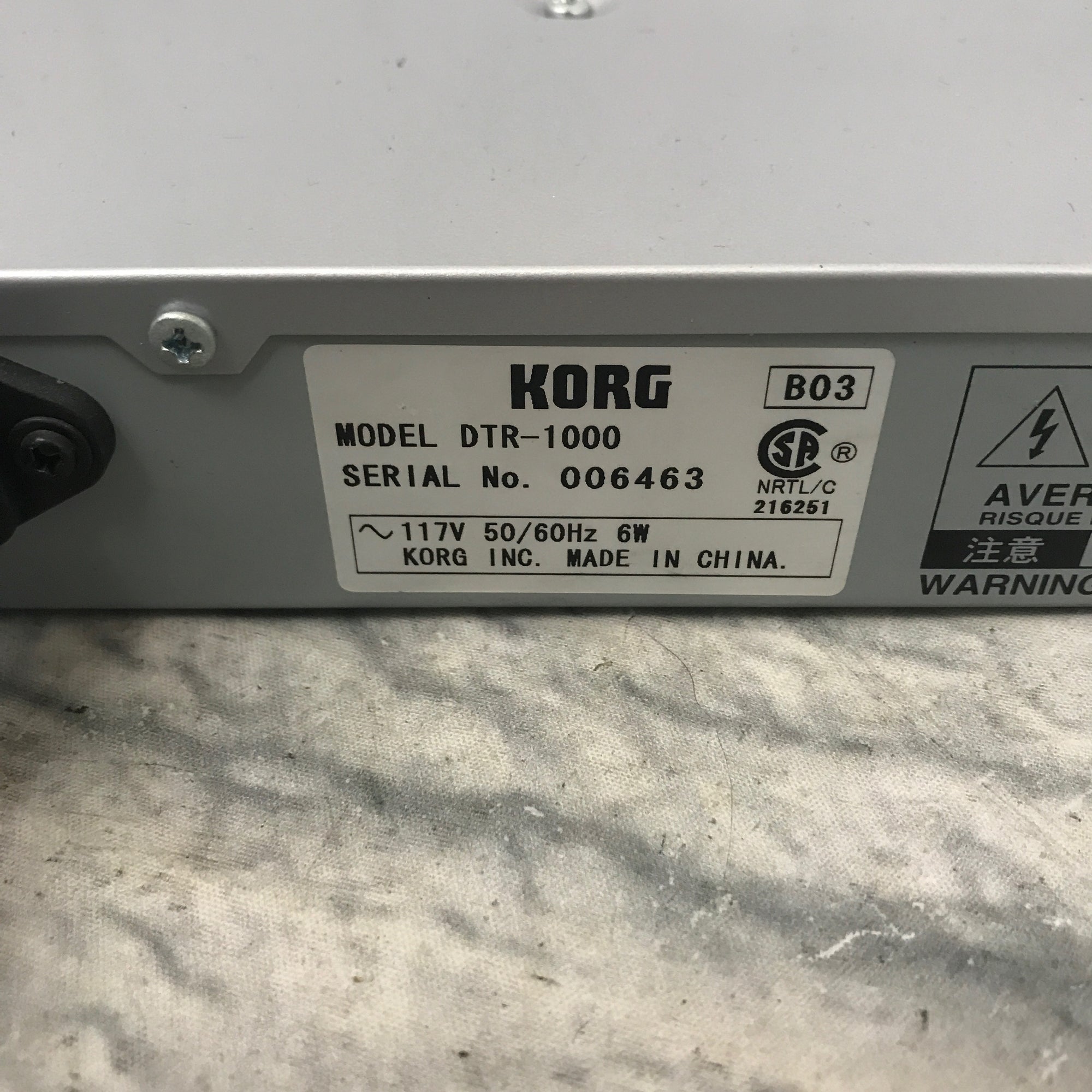 Korg DTR 1000 Rack Tuner